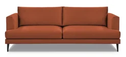 Sofa trzyosobowa Dragato miedziana welur