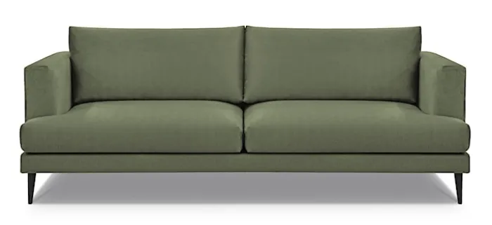 Sofa trzyosobowa Dragato oliwkowa welur