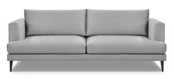 Sofa trzyosobowa Dragato szara welur