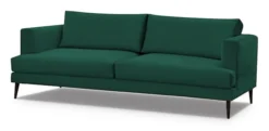 Sofa trzyosobowa Dragato zielona welur