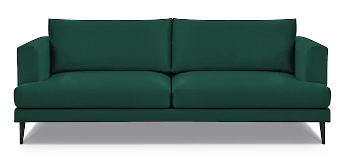 Sofa trzyosobowa Dragato zielona welur