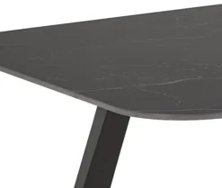 Stół do jadalni Antalya 180x90 cm grafitowy ceramiczny blat