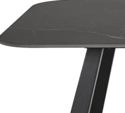 Stół do jadalni Antalya 180x90 cm grafitowy ceramiczny blat
