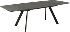 Stół do jadalni Canothe rozkładany ceramiczny czarny blat 160(240)x97x75 cm