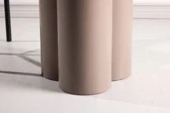 Stół do jadalni Convalder okrągły 110 cm jasnobrązowy