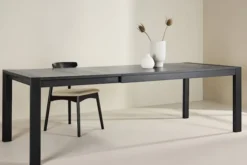 Stół do jadalni drewniany rozkładany Slider 170-250x95 cm dąb czarny
