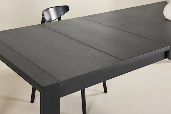 Stół do jadalni drewniany rozkładany Slider 170-250x95 cm dąb czarny
