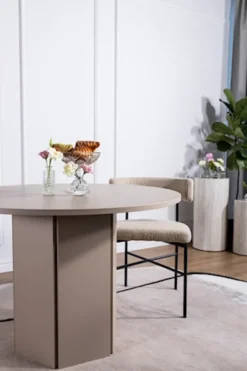 Stół do jadalni Hexa okrągły 110 cm Cappuccino