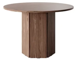 Stół do jadalni Hexa okrągły 110 cm Orzech Wisconsin