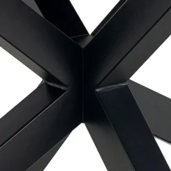 Stół do jadalni Kardema ceramiczny czarny blat na metalowej podstawie rozkładany 200-240 cm
