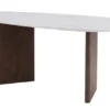 Stół do jadalni Ritony 180x90 cm mocca/ off white