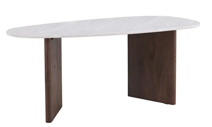 Stół do jadalni Ritony 180x90 cm mocca/ off white