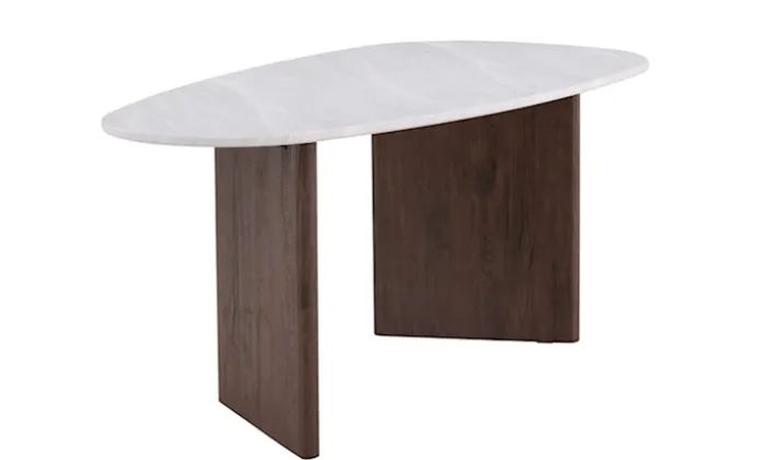 Stół do jadalni Ritony 180x90 cm mocca/ off white