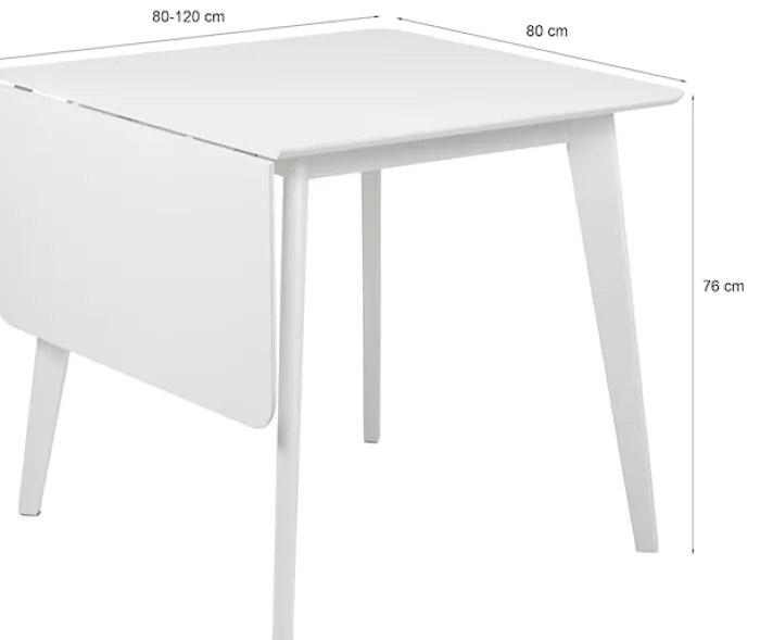 Stół do jadalni rozkładany Gemirro 80-120x80 cm dąb czarny fornir