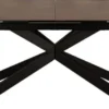 Stół do jadalni Shimess ceramiczny blat rozkładany o wzorze brązowej rdzy 200-240 cm