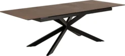 Stół do jadalni Shimess ceramiczny blat rozkładany o wzorze brązowej rdzy 200-240 cm
