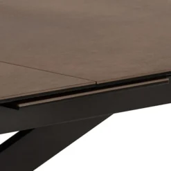 Stół do jadalni Shimess ceramiczny blat rozkładany o wzorze brązowej rdzy 200-240 cm