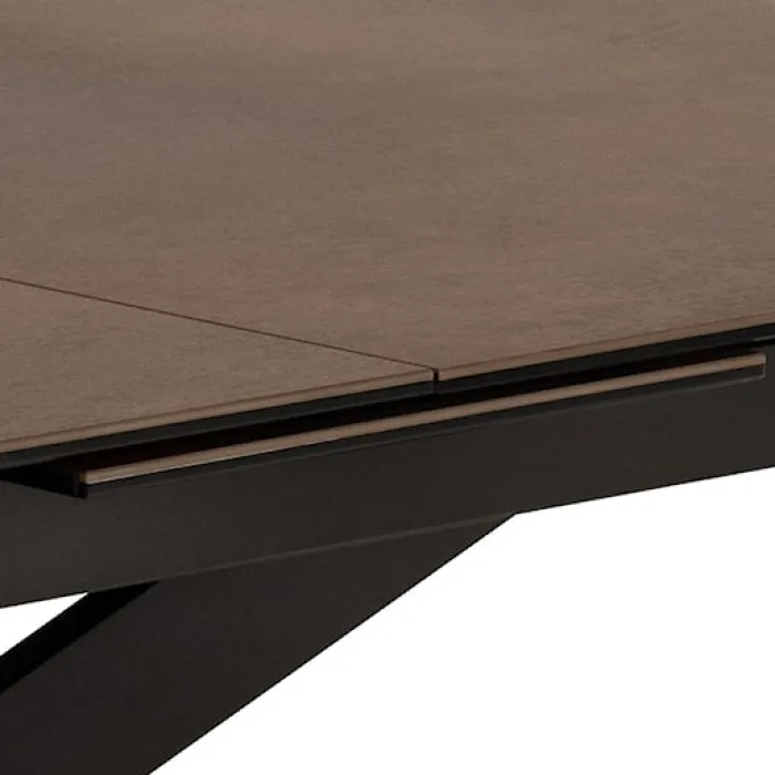 Stół do jadalni Shimess ceramiczny blat rozkładany o wzorze brązowej rdzy 200-240 cm