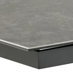 Stół do jadalni Shimess ceramiczny blat o wzorze czarnego betonu 200-240 cm