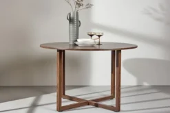 Stół do jadalni Tallone okrągły 120 cm orzech