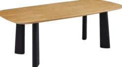 Stół do jadalni Viciate 215x105 cm fornir dąb naturalny