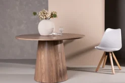 Stól do jadalni Aggreter okrągły 120 cm naturalny