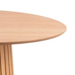 Stół okrągły Gimmar dąb z lamelową podstawą 120 cm