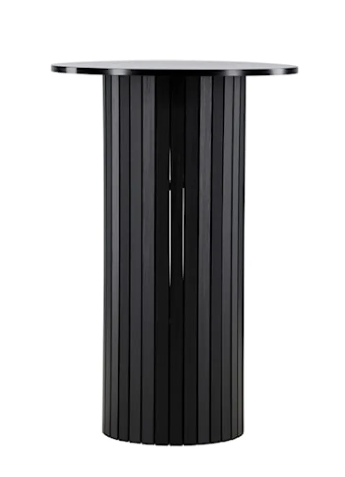 Stolik barowy Hydrown średnica 70 cm dąb czarny