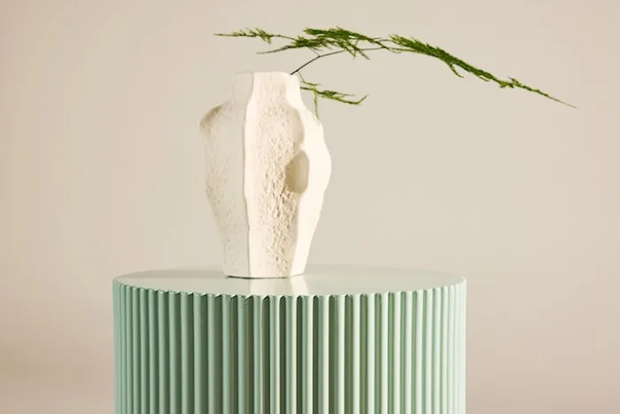 Stolik boczny Lenox okrągły 31 cm miętowy