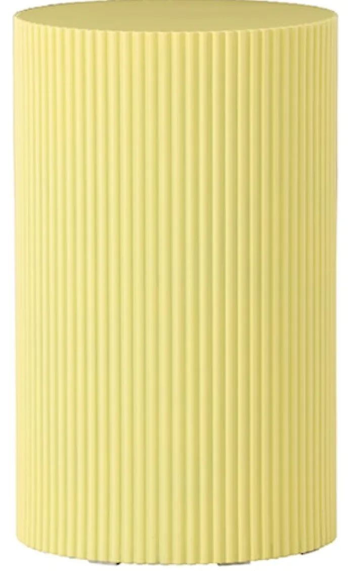 Stolik boczny Lenox okrągły 31 cm żółty