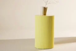 Stolik boczny Lenox okrągły 31 cm żółty