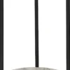 Stolik boczny Leuven średnica 27 cm trawertyn / czarny
