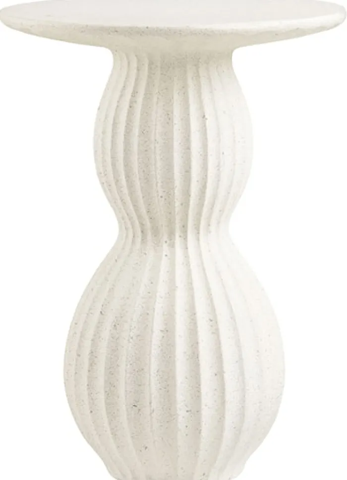Stolik boczny Newtown okrągły 40 cm biały