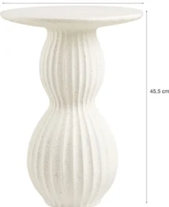 Stolik boczny Newtown okrągły 40 cm biały