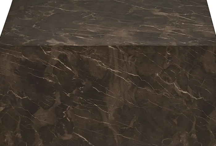 Stolik kawowy Asserves 60x80 cm brązowy marmur
