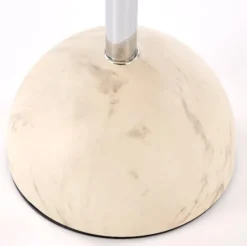 Stolik kawowy Calvane okrągły 40 cm brązowy/beżowy marmur