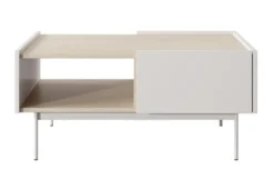 Stolik kawowy Color 97x65 cm z szufladami Kaszmir / Dąb Linea
