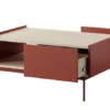 Stolik kawowy Color 97x65 cm z szufladami Ceglasty / Dąb Linea
