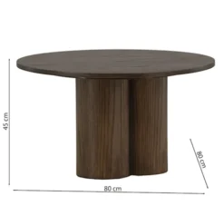 Stolik kawowy Convalder 80x80 cm mokka