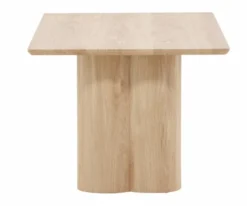 Stolik kawowy Convalder 60 x 120 cm na masywnych nogach dąb bielony