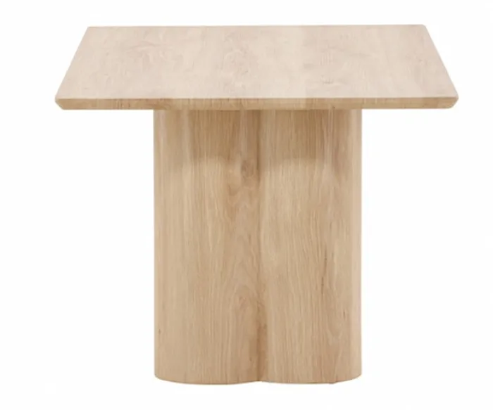 Stolik kawowy Convalder 60 x 120 cm na masywnych nogach dąb bielony