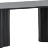 Stolik kawowy Convalder 60 x 120 cm na masywnych nogach dąb czarny