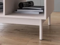 Stolik kawowy Dunea z wnękami 90x60 cm kaszmir/dąb