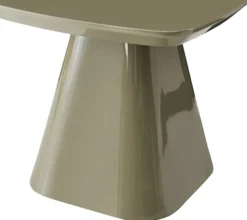 Stolik kawowy Floone 60x60 cm oliwkowy wysoki połysk