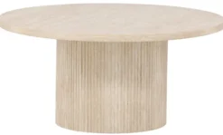Stolik kawowy Hydrown okrągły 80 cm trawertyn
