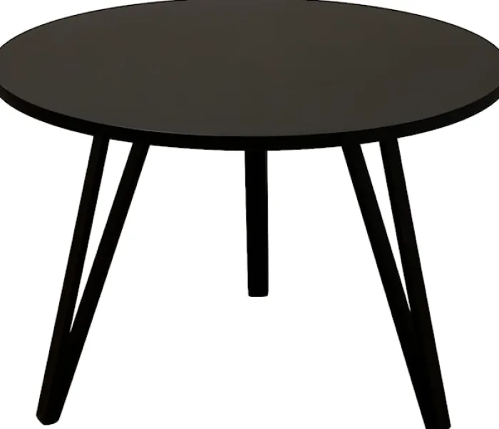 Stolik kawowy Iminglly okrągły 67 cm czarny