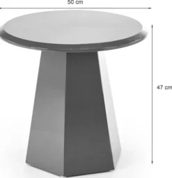 Stolik kawowy Loca okrągły 50 cm zielony