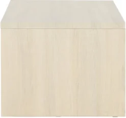 Stolik kawowy Lorren 100x50 cm dąb bielony z półką