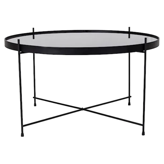 Stolik kawowy Marcolino średnica 70 cm czarny
