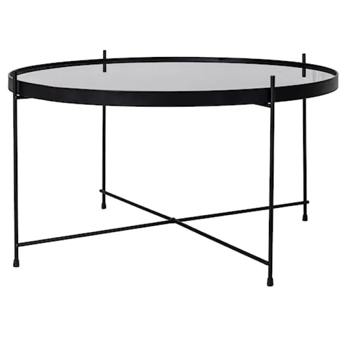 Stolik kawowy Marcolino średnica 70 cm czarny